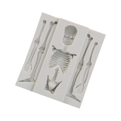 de cráneo | silicona esqueleto moldes de hornear Halloween, versátil Halloween cráneo pastel mejillones esqueleto chocolate dulces para postres musgo jalea