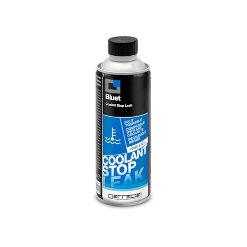 ERRECOM Bluet, Sellador de Fugas para solucionar Las pérdidas del Radiador y de los Sistemas de enfriamiento de los automóviles y motociclos, farasco del 250 mL
