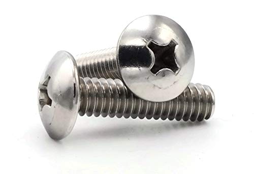 Phillips Truss Head Machine Screw 18-8 Stainless Steel - #8-32 x 3/4" Qty-250