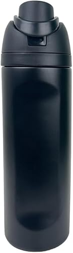 IVY-FlexiSip - Botella de agua aislada de acero inoxidable de 24 onzas, tapa con popote, sellada al vacío, sin BPA, 12 horas de calor y frío hasta