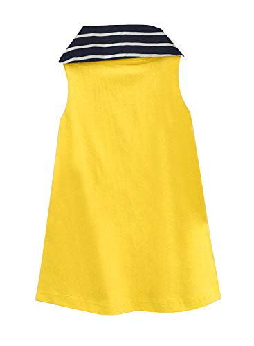 Image of A.T.U.N. (ALL THINGS UBER NICE) Solid A-Line Mini Dress | Sleeveless Casual Dress for Girls