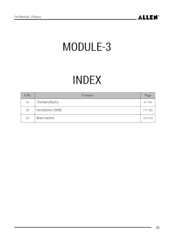 Image of ALLEN PHYSICS NEET-UG Study Material Package for 11th, 12th & 12th Passed with Solutions (Set of 8 Modules) in English