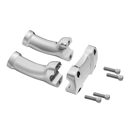 Rehausseur de guidon chromé 4" pour Harley Softail et Dyna - 4