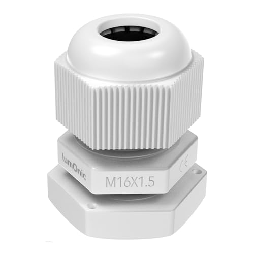 Presse-étoupe M16 étanche IP67 Lumonic contre humidité passage de câble d5-9mm gris x200