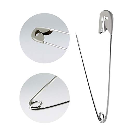Safety Pins, Assorted Safety Pins, Quality Safety Pins Set, 320 Pack Assorted Sizes Safety Pins, Small Safety Pins, Large Safety Pins, Safety Pins Heavy Duty, Durable Safety Pins for Clothes Crafting - Thumbnail 3