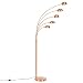 Produktbild 5-flammig Bogenlampe FIVE LIGHTS 205cm E14 Kupfer mit ummanteltem Marmorfuß Wohnzimmerlampe Leseleuchte