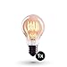 Produktbild CROWN LED Edison Glühbirne E27 Fassung, 4W, Warmweiß, 230V, EL02, Antike Filament Beleuchtung im Retro Vintage Look