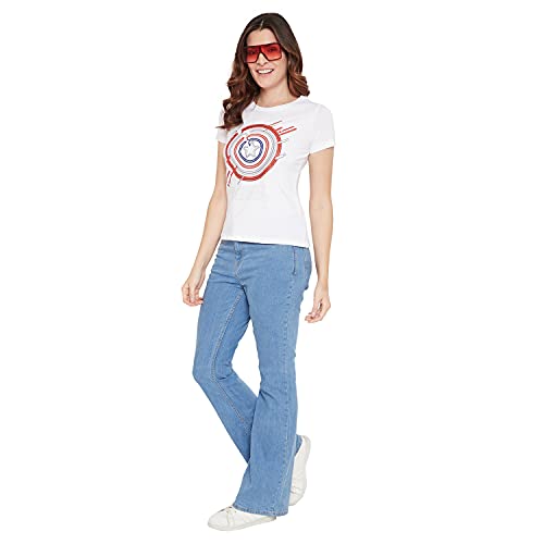 Image of Marvel Women Round Neck Short Sleeves T-Shirt