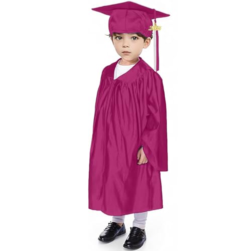 PINTUTU Set Years Cap Graduation Kindergarten for Child Preschool Gown Unisex with Graduation Girls Boys Traje de graduación para niños niños