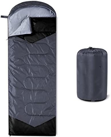 Camping Sleeping Bag – 3 Season Warm & Cool Weather – Summer, Spring, Fall, Lightweight, Waterproof for Adults & Kids – Camping Gear Equipment, Traveling, and Outdoors
