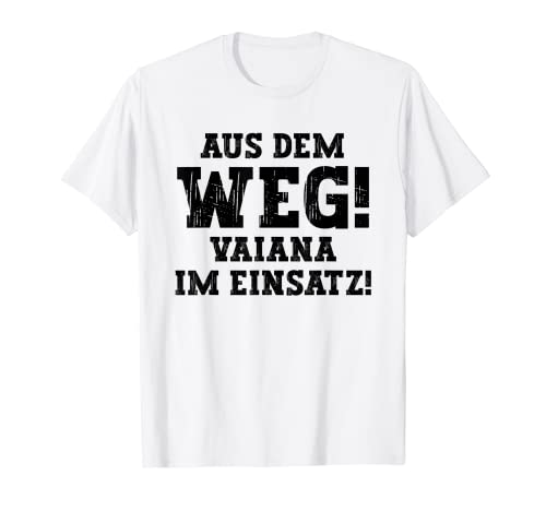 Vaiana Divertido frase de camino Nombre Vaiana Camiseta
