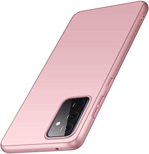 Winpromise Phone Case for Samsung A52 5G Slim Protective Samsung Galaxy A52 Case [Matte Finish] [Guard from Scratch/Slip/Shock/Fingerprint] [Ultra Slim] PC Hard Cover for Samsung Galaxy A52 5G (Pink)