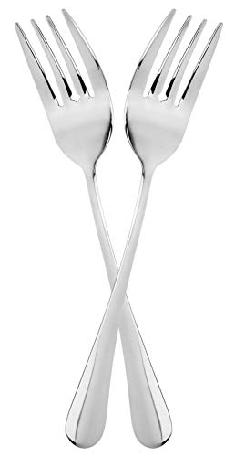 Cornucopia Serving Fork (2 Pack) Set Of Two (2)- Elegant Top Of The Line Serving Forks, Serving Utensil, Buffet & Banquet Style Serving Forks, 9' Durable Stainless Steel With Mirrored Finish #TOP4