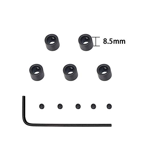 Wolfride 5Pcs Replacement Bearings For Router Bits Bottom Mounted Ball Bearing Kit For 1/4 Inch Shank Router Bits|Interior Dia: 1/4” & Outer Dia: 1/2” #TOP2