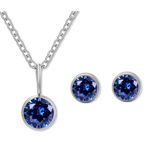 AOWVUTS September Sapphire Jewellery Set Cover