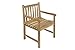 SAM Caracas Chaise de Jardin avec accoudoirs, Chaise de Jardin pour Balcon et terrasse, Bois de Teck Massif