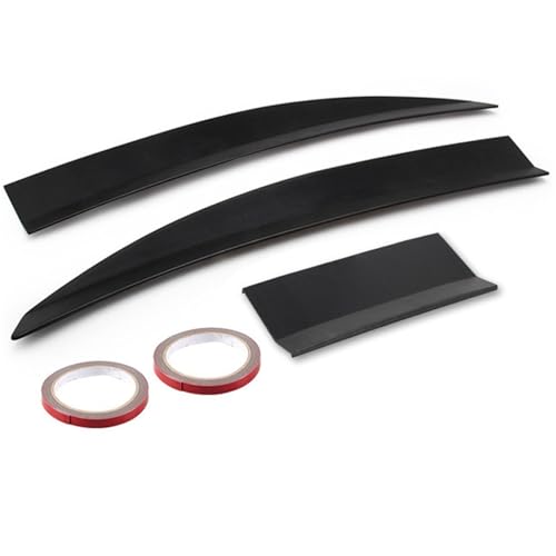 Ailerons toit universels ABS noir avec extension profil aérodynamique et aileron arrière coffre