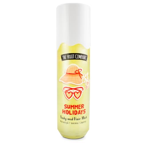 The Fruit Company Hair & Body Mist 200ml | Aroma Maracuyá, Violeta y Jazmín | Summer Holidays – Hidrata y Refresca tu Cuerpo y Cabello.