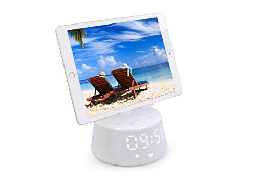 Emerson Docking Station With Wireless Charging, Bluetooth Speaker, Radio And Alarm Clock With Extending And Rotating Phone Rest For Hands Free Calling thumb #4