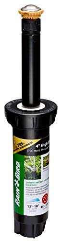 Rain Bird 12SAPROPR Pressure Regulating (PRS) High-Efficiency Pro Rotary Sprinkler, Hand Adjustable 45° - 270° Pattern, 13' - 18' Spray Distance, 4' Pop-up Height