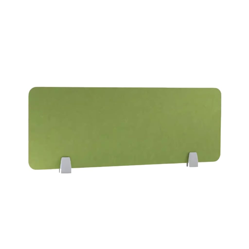 LWJSOCP Desk Privacy Divider, Desk Privacy Panel Acoustic Freestanding Desk Divider Desk Partition Noise Reducing Lightweight With Support Feet For Table(Green-A,30X120CM)