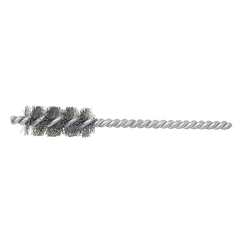 Image of Brush Research 83 Series Tube Brush-Cut For Power, .750 inch Brush Diameter, Hi-Temp Carbon Steel .008 inch Wire Fill, 1.750 inch Brush Length, 5 inch Overall Length, Made in USA (Pack of 12)