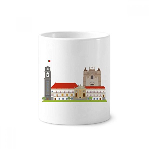 Tasse blanche Coimbra Portugal pour décorer votre bureau et ranger vos pinceaux