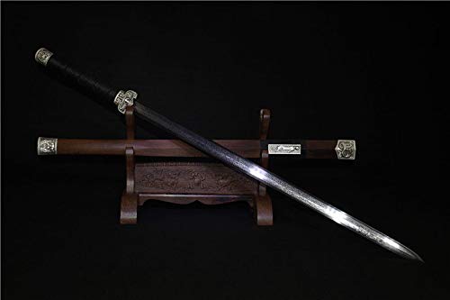 GLW Sword Strong Wushu Fight Sword Katana Jian Sharp Damascus Steel Blade Full Tang