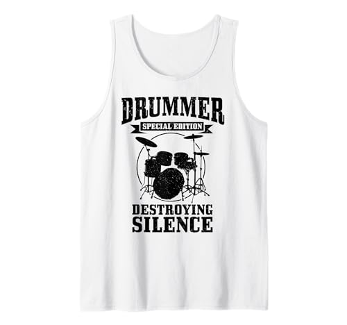 Drummer Special Edition Distruggere il silenzio Tamburi divertenti Canotta