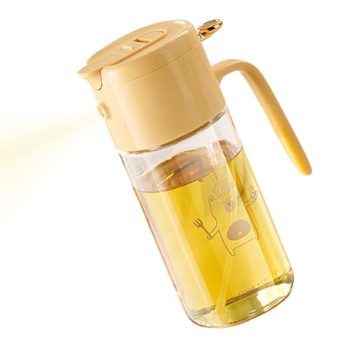 Dopsyesn Botella Pulverizadora de Aceite - Botella Pulverizadora para Aceites,Recipiente de Vidrio 550ml Antifugas para Freír Hornear Parrilla Barbacoa Ensalada
