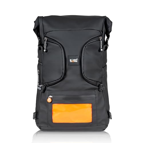 Image of MONKEY TROOPERS Stormy Backpack Bag, 15-Inch Laptop Compartment, Water Resistant, Magnetic Tank Mount, Touch-Sensitive Navigation Pocket, Travel, Biking, Hiking Backpack For Men & Women
