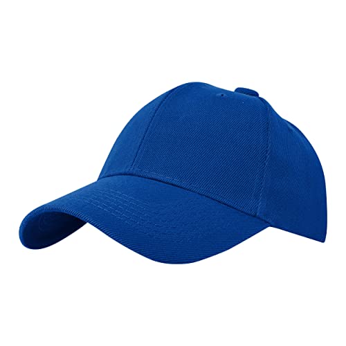 Motos, Sports CREACIONES VIVA Gorra de Beisbol-Unitalla-Unisex-Ideal para Bordar o Personalizar-Ajustable-Adulto y Juvenil-Color a Elegir (Acrílico, Azul Rey)