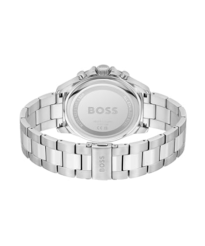 BOSS Chronograph Quartz Watch for men Collection Troper with Leather or Stainless Steel strap