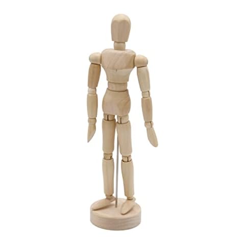 Paintersisters Gliederpuppe 20 cm Hoch aus Feinem Samakholz FSC, Mannequin - Zeichenpuppe - Modellpuppe Cover