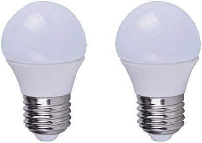 LED Bulb, Appliance Bulb For Refrigerators, 450 Lumens, 5 Watts, 2 Pack, Bright White (5000K), A15 Style Bulb, Not Dimmable, 40W Equivalent