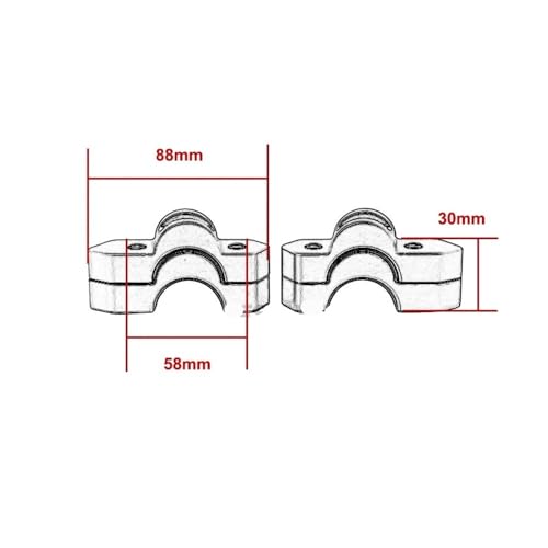 Abrazadera elevación manillar R1300GS que reduce la fatiga lumbar 4