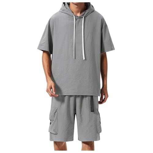 Ensemble jogging homme en soie glacée idéal pour le running et les loisirs d'été