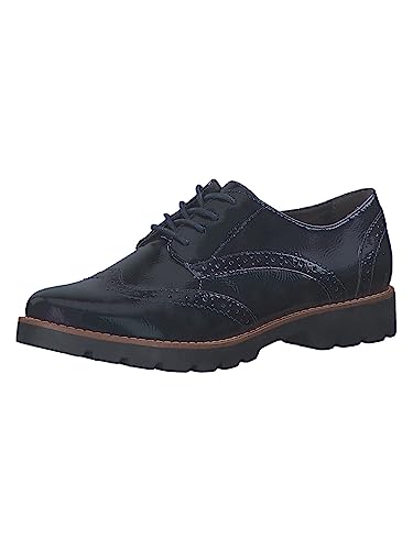 Jana 8-23760-41, Oxford Plano Mujer, Navy Met Comb, 39 EU