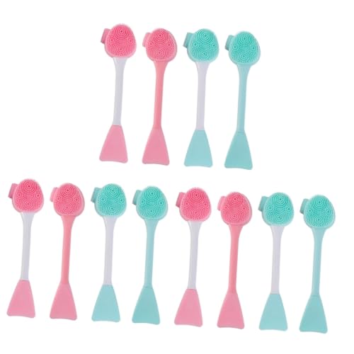 Brosse visage silicone double tête contre imperfections et teint terne