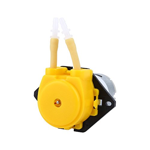 Yosoo Peristaltische Pumpe, Pumpe Dosierpumpe Schlauch Pumpen Kopf für Aquarium Lab Aquarienwasser (Gelb)
