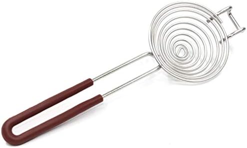 Improved Longer Spiral Egg Separator with Innovative Design. 10 Inches Long, Filters Faster, Complete Separation. Dishwasher Safe, Anti-Slip Handle, Easiest to Use, Great Gift Idea