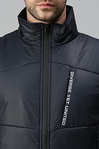 Image of SHOWOFFFF Men Solid Casual Jacket | Stand Collar Sleeveless Jacket for Mens | Regular Fit Jacket for Men's