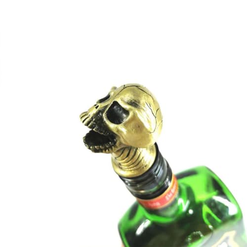 Vertedor antigoteo para botellas con diseño de calavera SHINEOFI 4