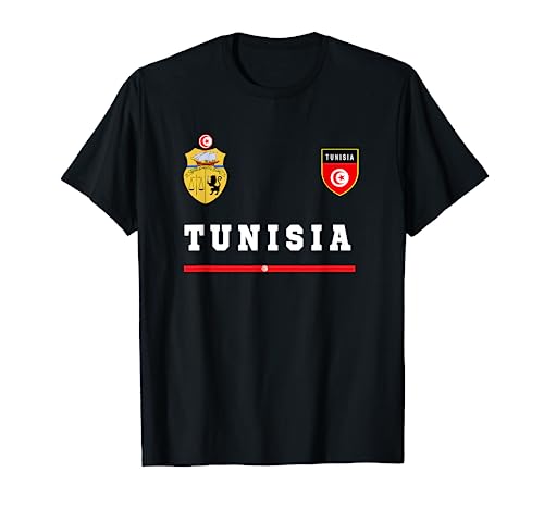 Tunisia Sport/Soccer Jersey Tee Flag Football Tunis T-Shirt