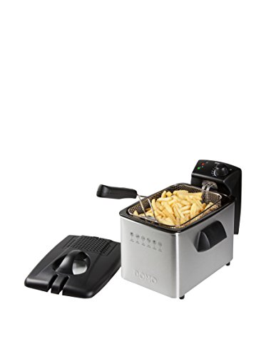DOMO DO465FR Fritteuse – Elektrische Fritteuse mit Sichtfenster – 3000 W – 4 L - Edelstahl – Bild 4