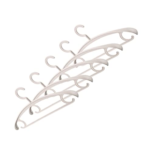 KOMBIUDA 5pcs Non-Slip Hangers Sweater Drying Rack Simple Clothes Hangers Coat Drying Hanger Childrens Hangers Travel Hanger Coat Hanger Broad Shoulder Hangers Pants Hanger No Hanger White