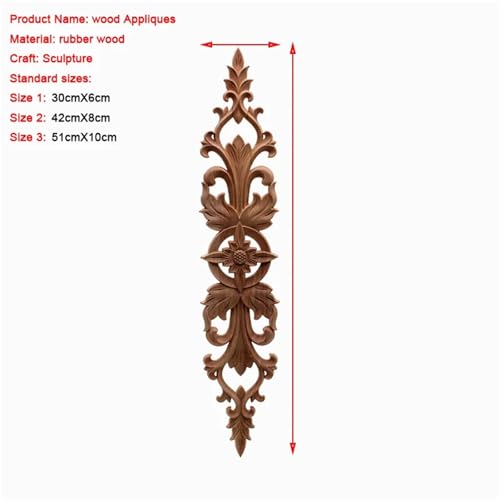 Applique d'angle fleur ondulée chêne brut à peindre 35cm