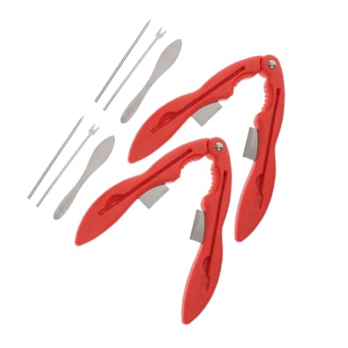 Garneck 2ensembles Casse-croûte Multifonctions Pour Fruits De Mer Fourchettes Pour Homards Outils Pour Crabes Ensemble De Portables Pour Crustacés Acier Inoxydable