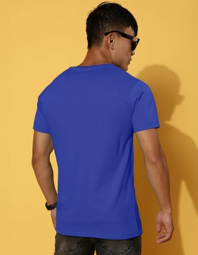 Image of Veirdo Men's Trendy Graphic Regular Fit T-Shirt Combo Pack of 2 | Casual Pure Cotton Round Neck Tees | Stylish Fashion Tops for Everyday Wear | Sizes: S to XXL