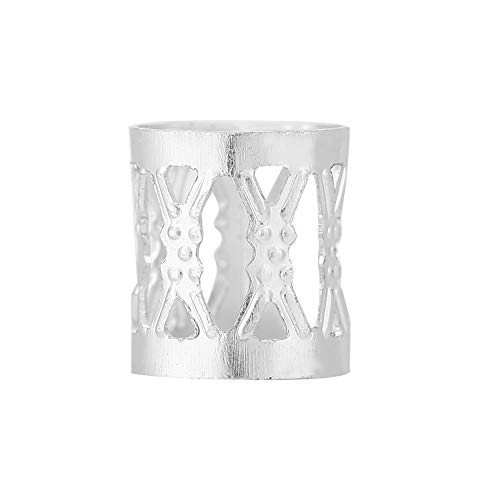 3 Types Hair Accessories For Braids,Gold Hair Clips Adjustable Metal Hair Braid Beads Rings Cuff Hair Beauty Decoration Tools Accessories (Silver 50g)